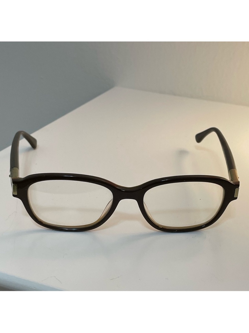 Chloe Vintage Classic Brown Rectangular Glasses - Picture 2 of 15